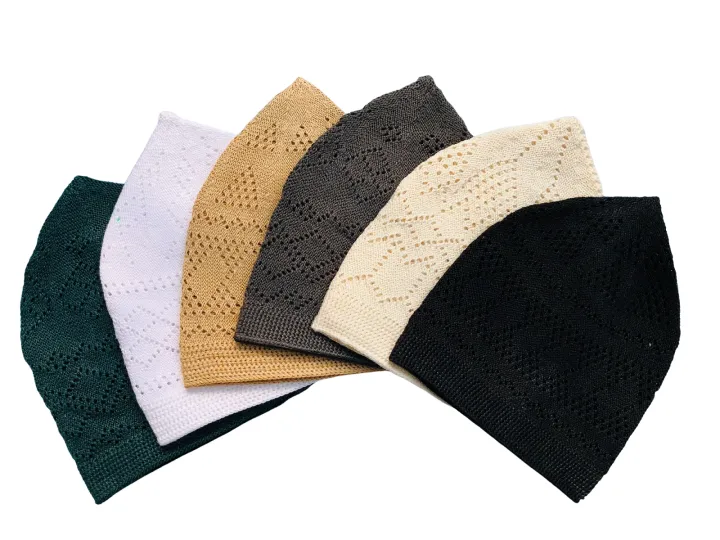 2piece Beautiful Color Islmic Items Muslim Wear Soft Iqra Tupi - Tupi For Men - Cap For Men - Cap. - Image 4