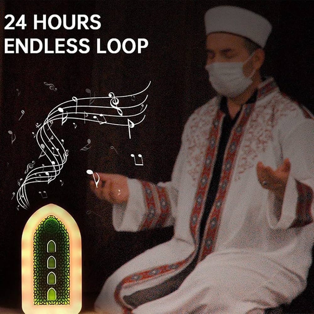 Exclusive plug in Quran Illuminated Quran and Hadith speaker With Counter - Image 6