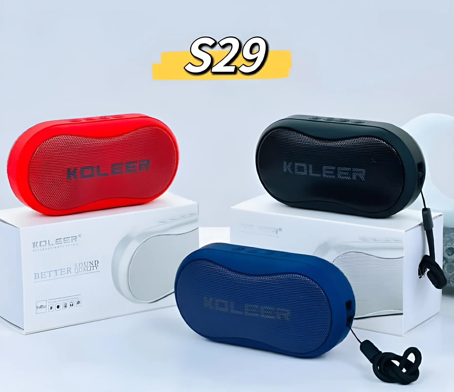 KOLEER S29 Bluetooth, USB, SD Card & FM Radio Supported Wireless Speaker - Image 2