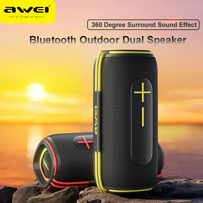 Awei KA5 Portable Outdoor Wireless Speaker 20W – 2400mAh Battery (6 Months Warranty) - Image 2