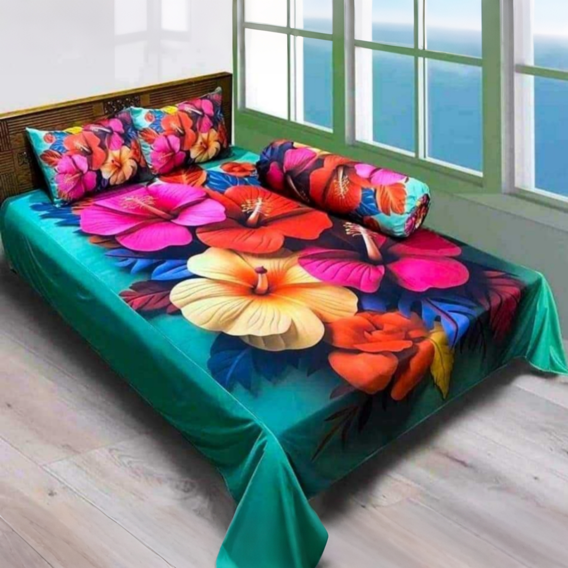 China Premium 3D Design Bed Sheet - Image 3
