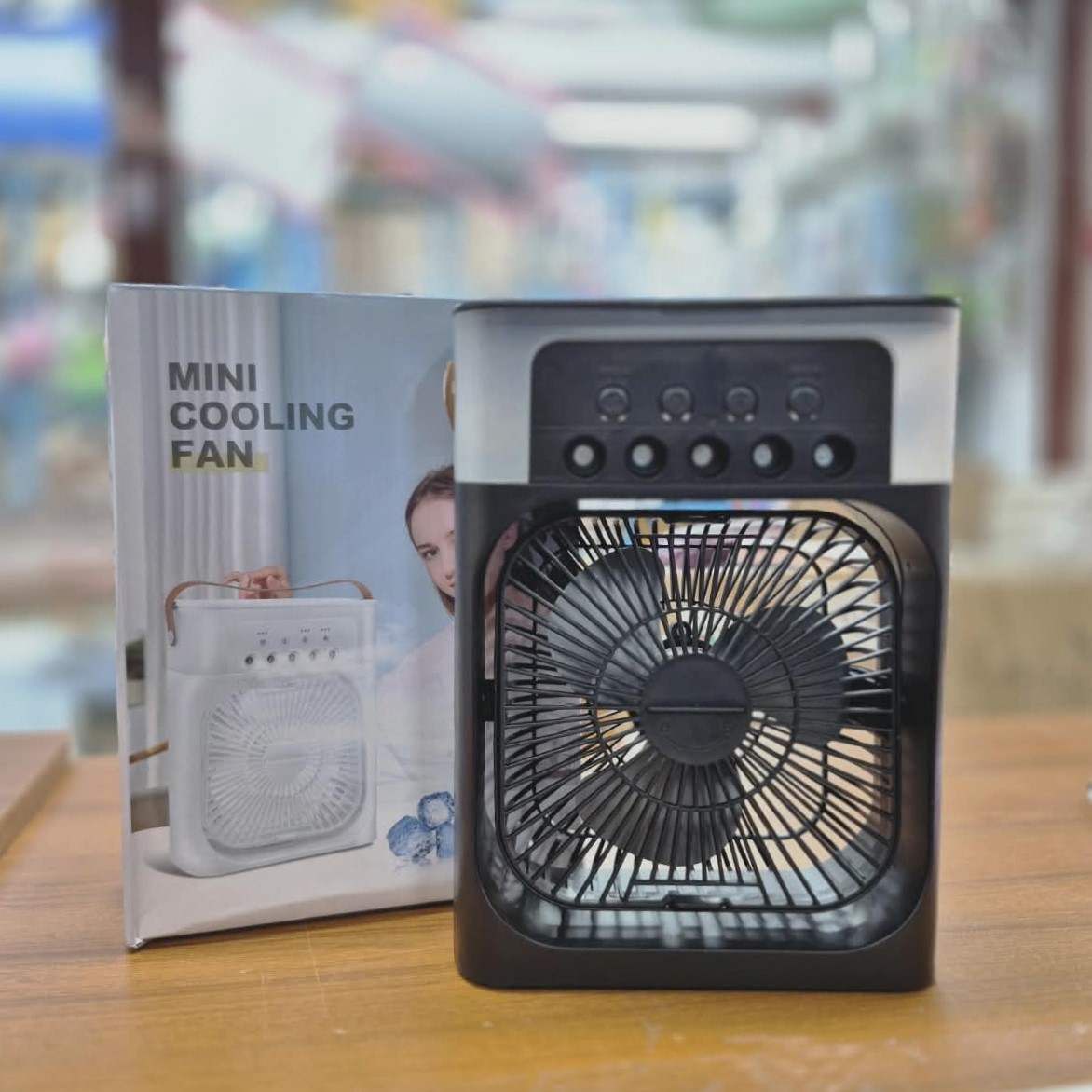 Air Cooling USB Fan with LED Night Light Water Fan - Image 2
